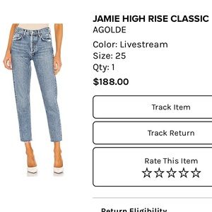 AGOLDE Jamie High Rise Classic Jeans